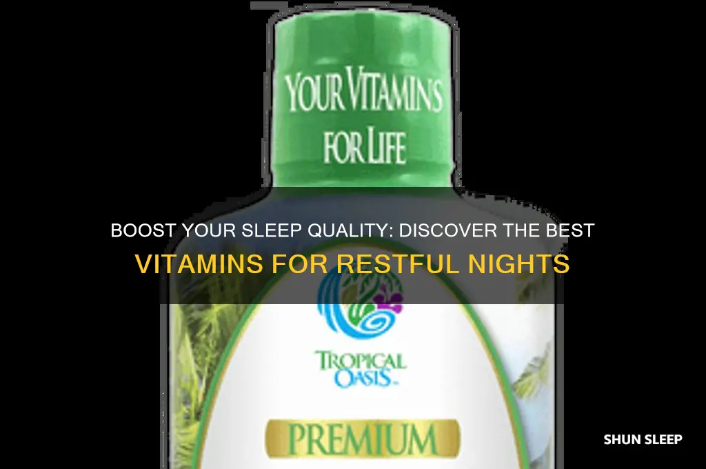 what type of vitamin helps sleep