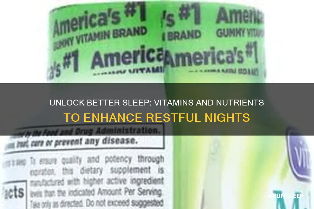 what vitamin help with sleep