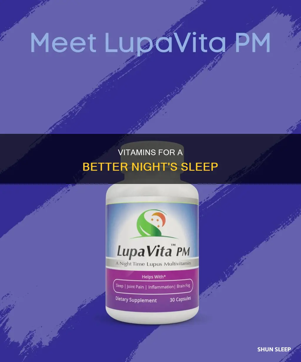 what vitamins for better sleep