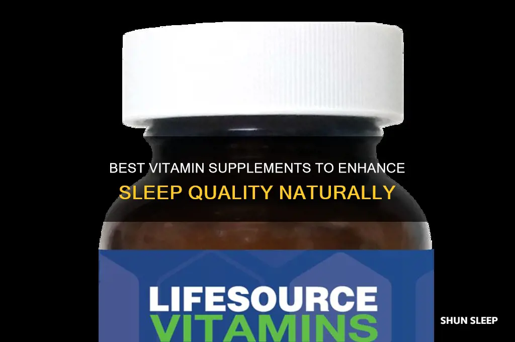 what vitiman supplements will help you sleep