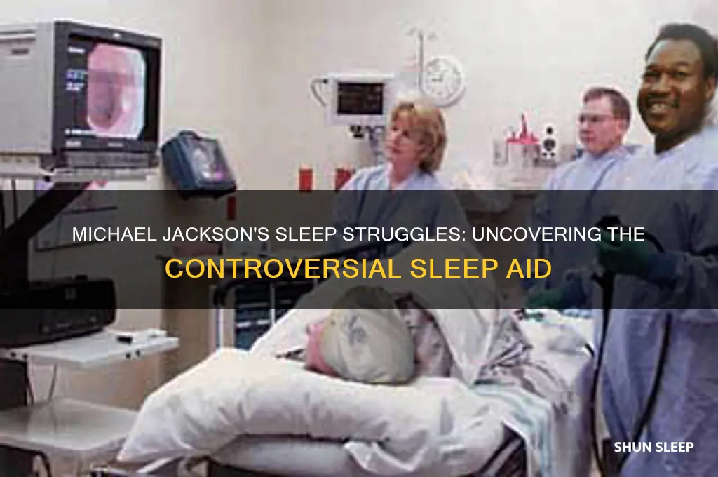 what was michael jackson using to help him sleep