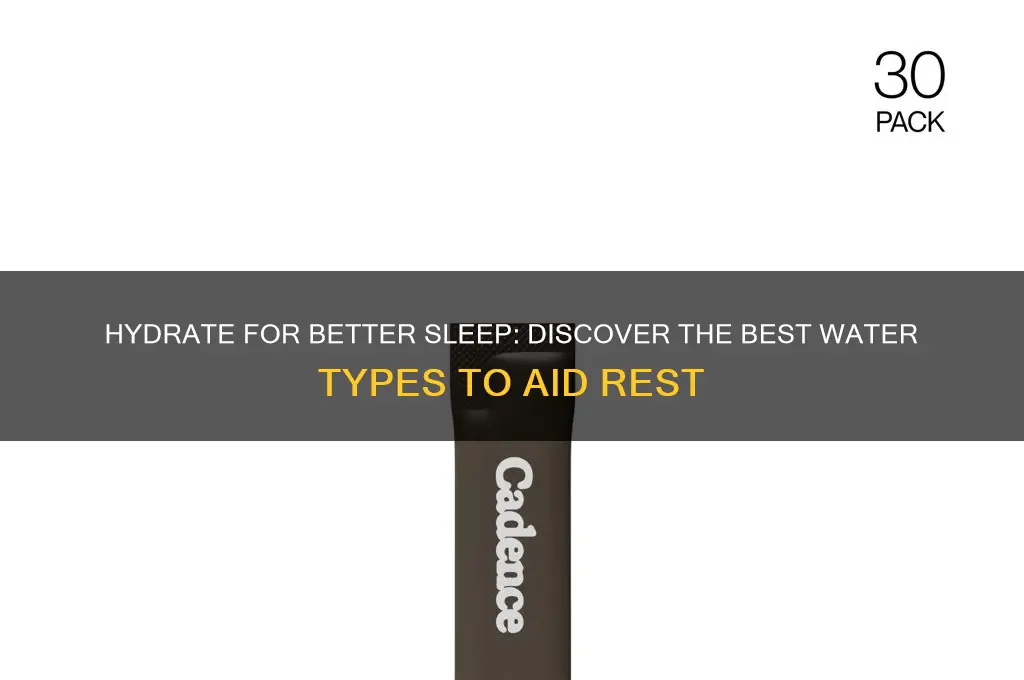 what water helps u sleep