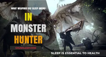 Weapons with Sleep Ammo: Monster Hunter Guide