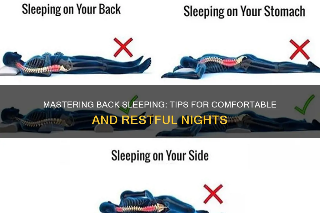 what will help me sleep on my back
