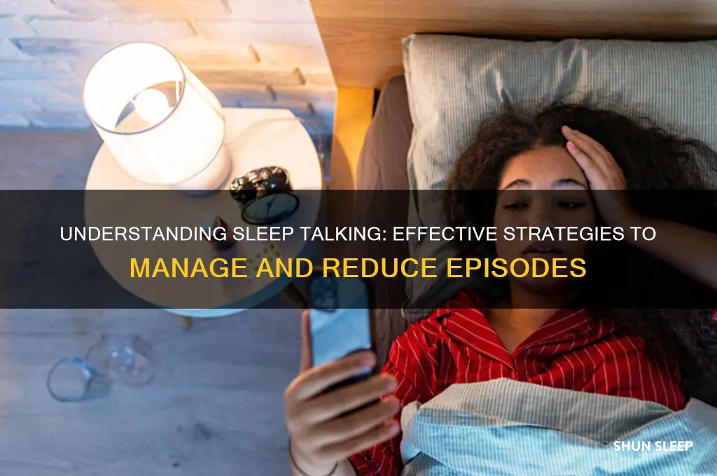 what will help talking in your sleep