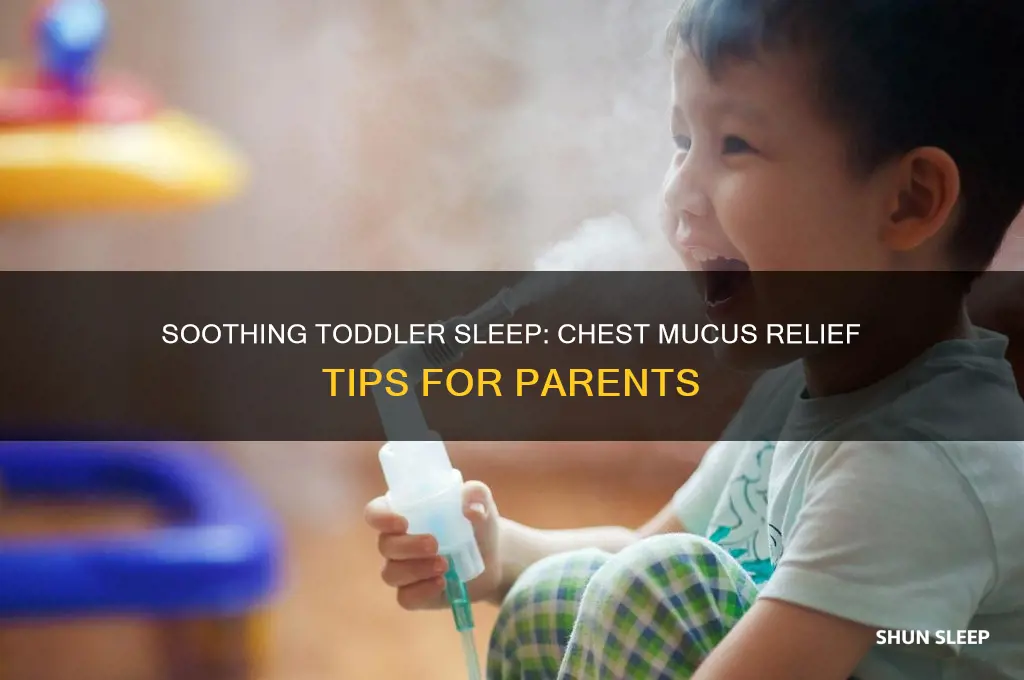 what will help toddler sleep with mucas in chest