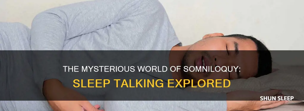 what word means sleep talking