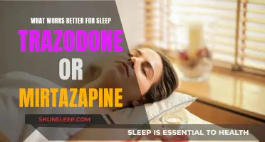 Sleep Solutions: Trazodone vs. Mirtazapine for Better Rest