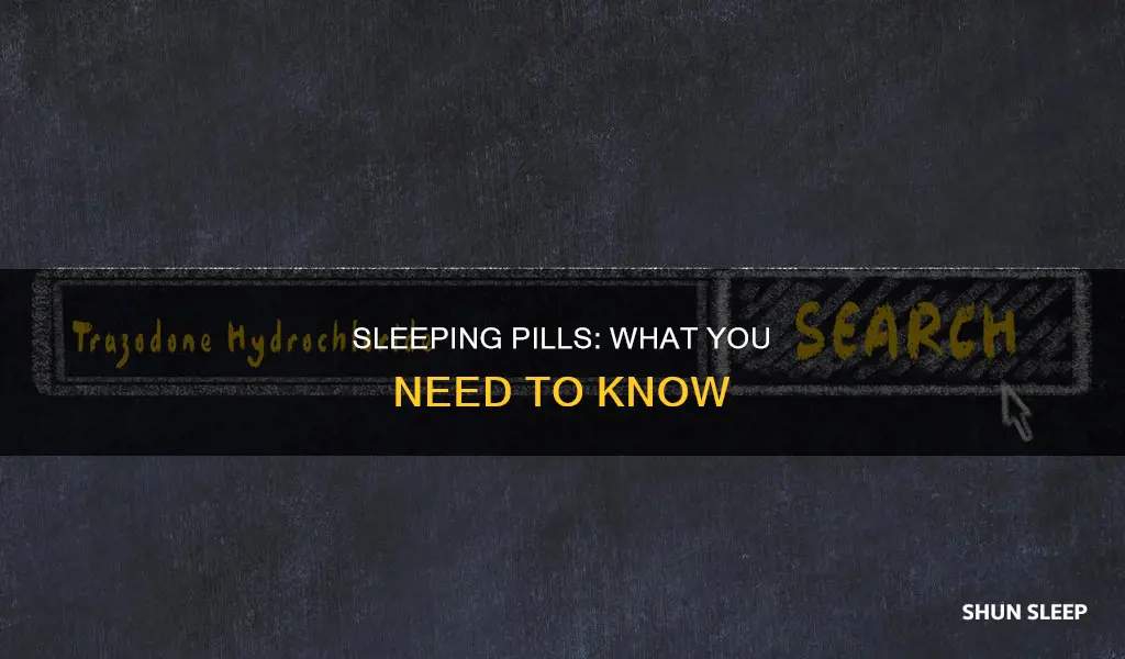what you need to know about sleeping pills