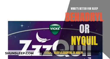 Benadryl vs. Nyquil: Which One Helps You Sleep Better?