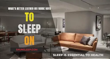 Leather or Fabric Sofa: Which is Better for Sleeping?