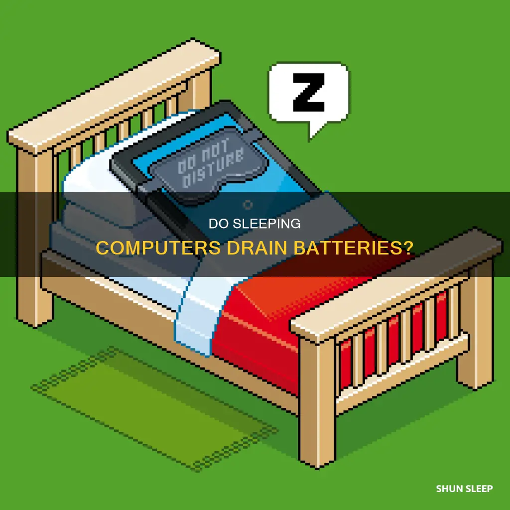 when a computer goes sleep does it use battery charge