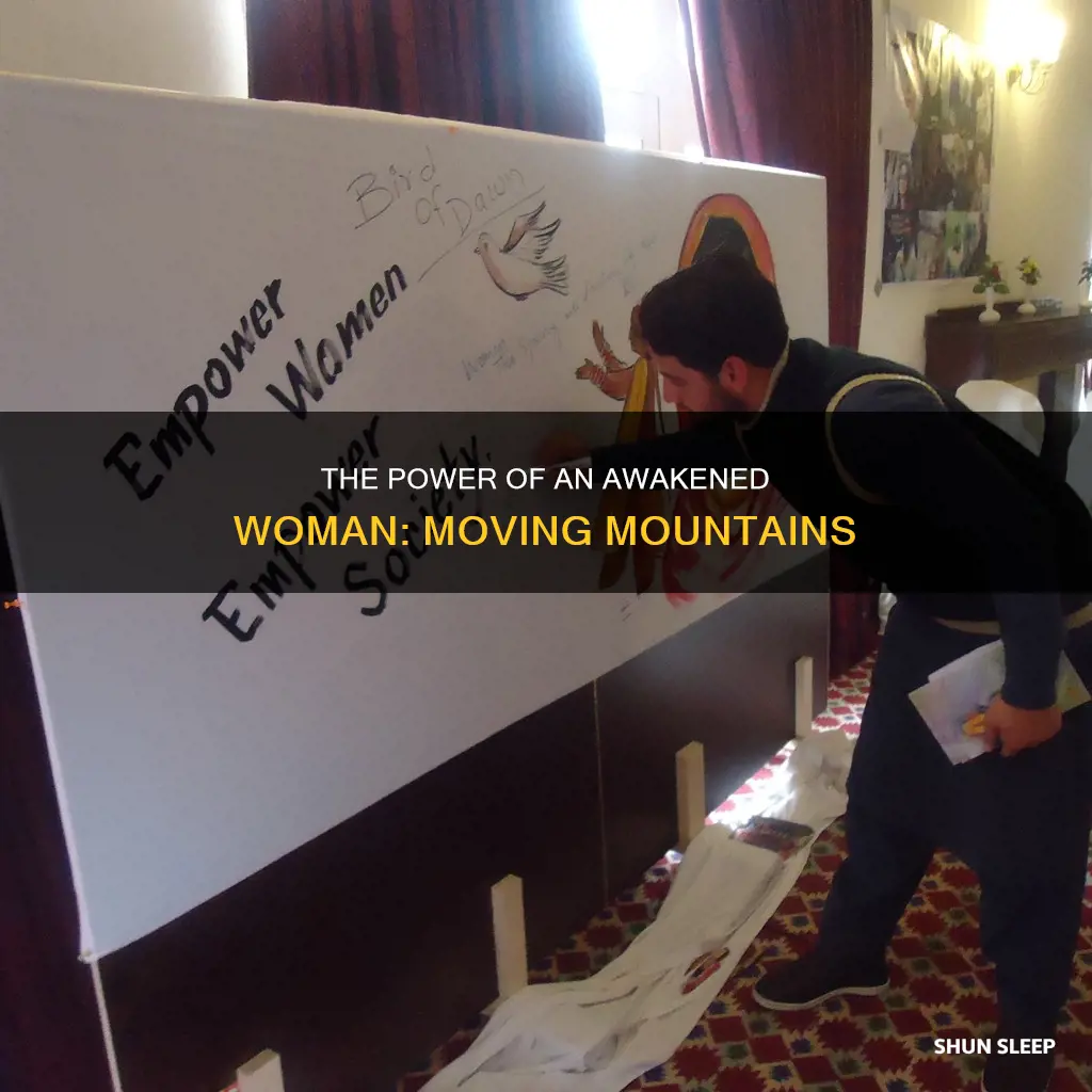 when a sleeping woman wake mountains move