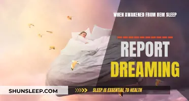 Most people report dreaming when awakened from REM sleep