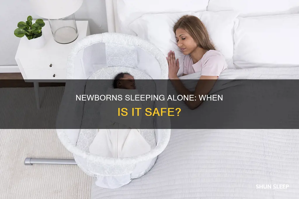 when can a newborn sleep in their own room