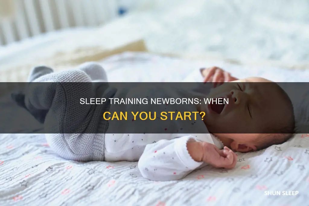 when can i sleep train my newborn