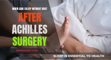 Healing Progress: Sleeping Without Boot After Achilles Surgery