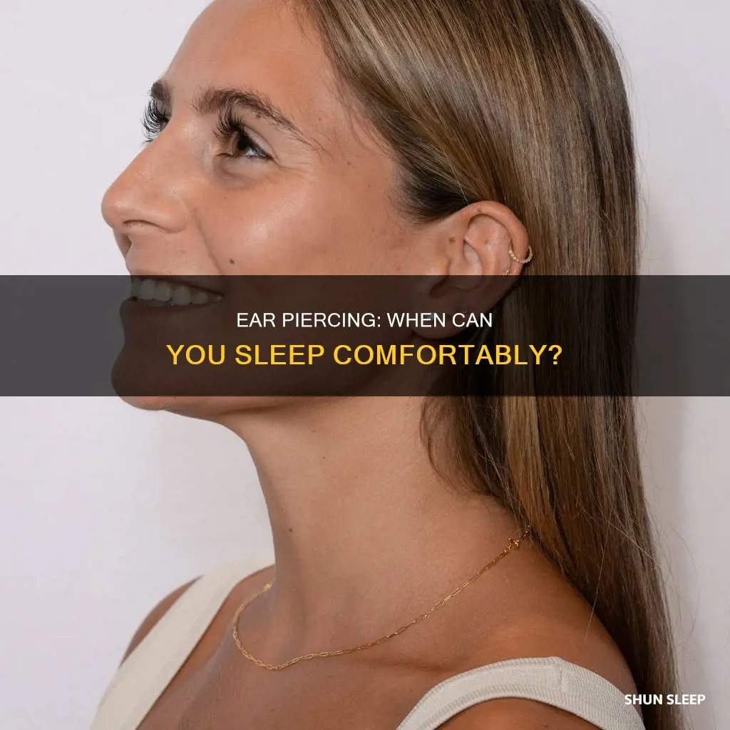 when can i sleep without my ear piercing