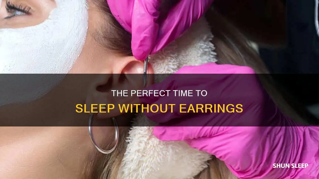 when can i sleep without my earrings