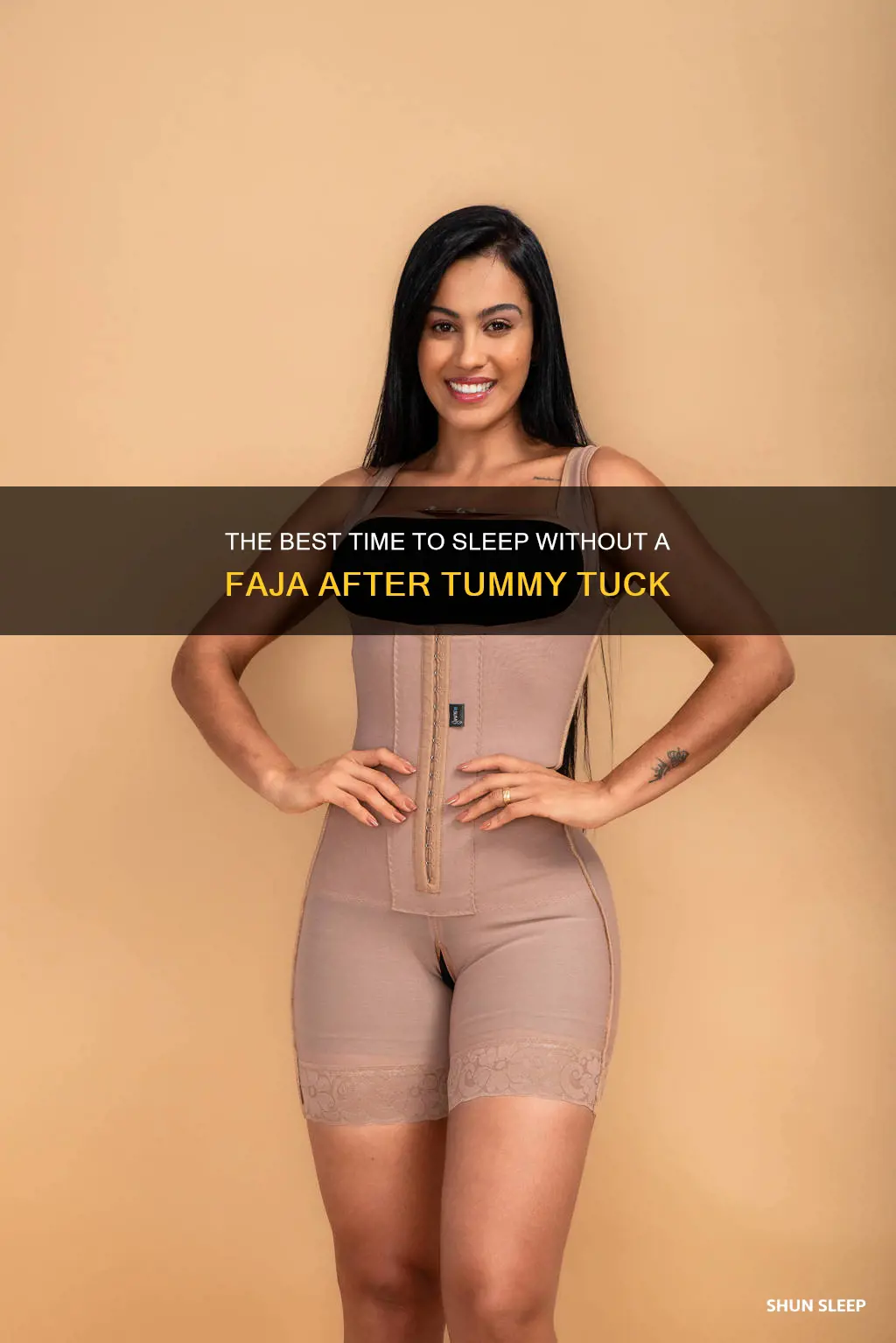 when can i sleep without my faja after tummy tuck