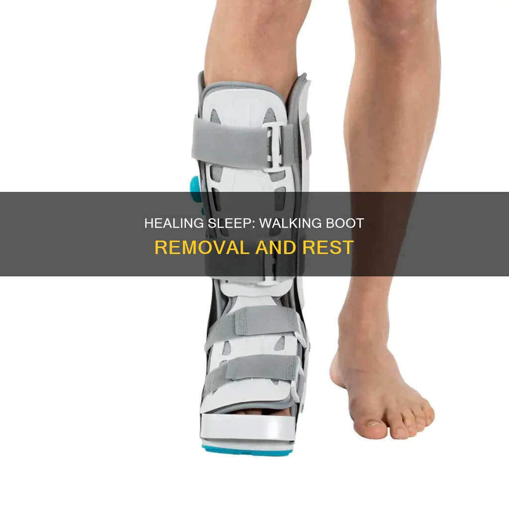 when can i sleep without walking boot