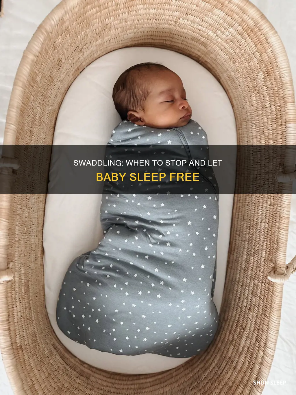 when can newborns sleep without swaddle