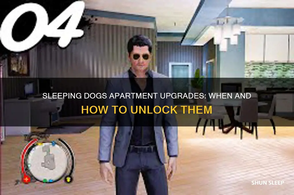 when can you get apartment upgrades sleeping dogs