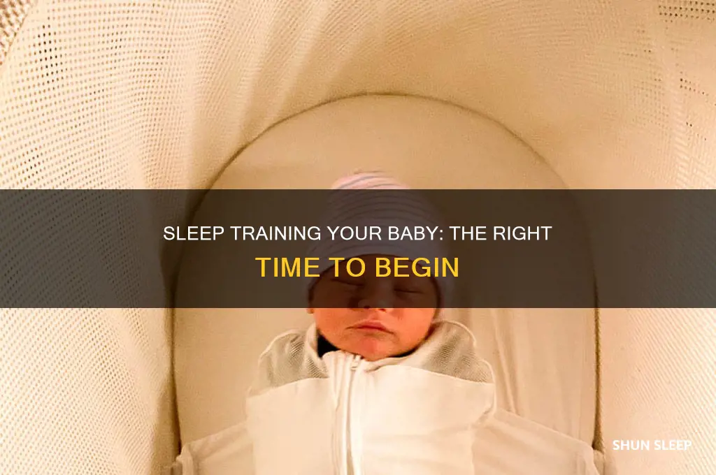 when can you start sleep training your baby