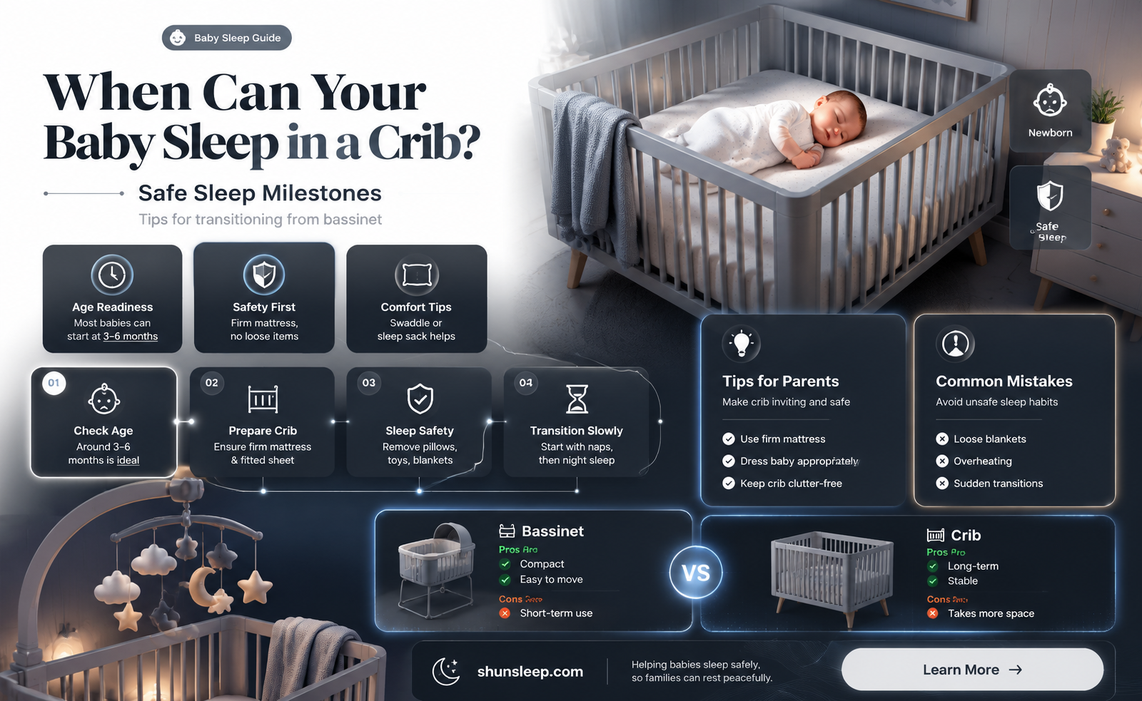 can 4 month old sleep in crib