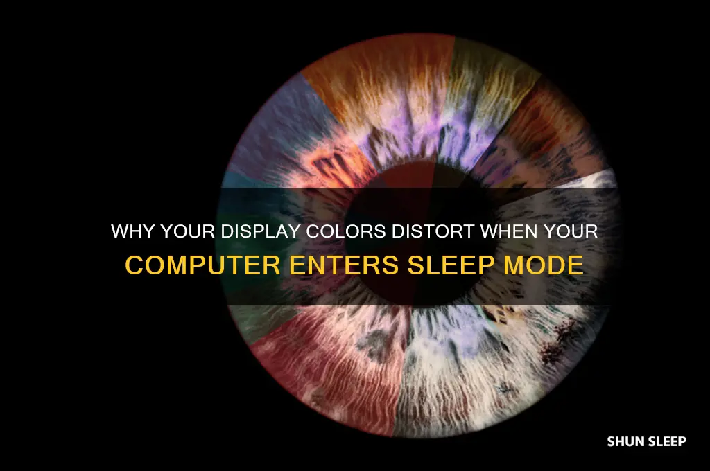 when comp goes to sleep color gets messed up