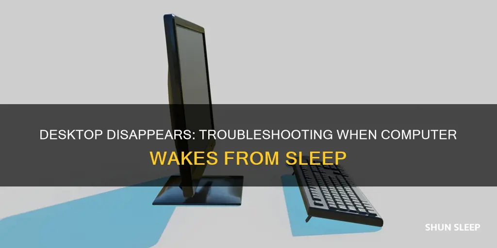 when computer wakes from sleep desktop is wrapped