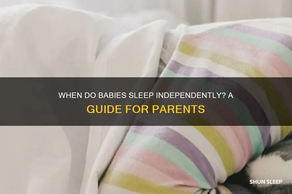 when do babies stop needing help to sleep