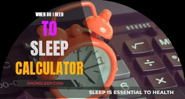 Calculating Sleep: When Should You Hit the Hay?