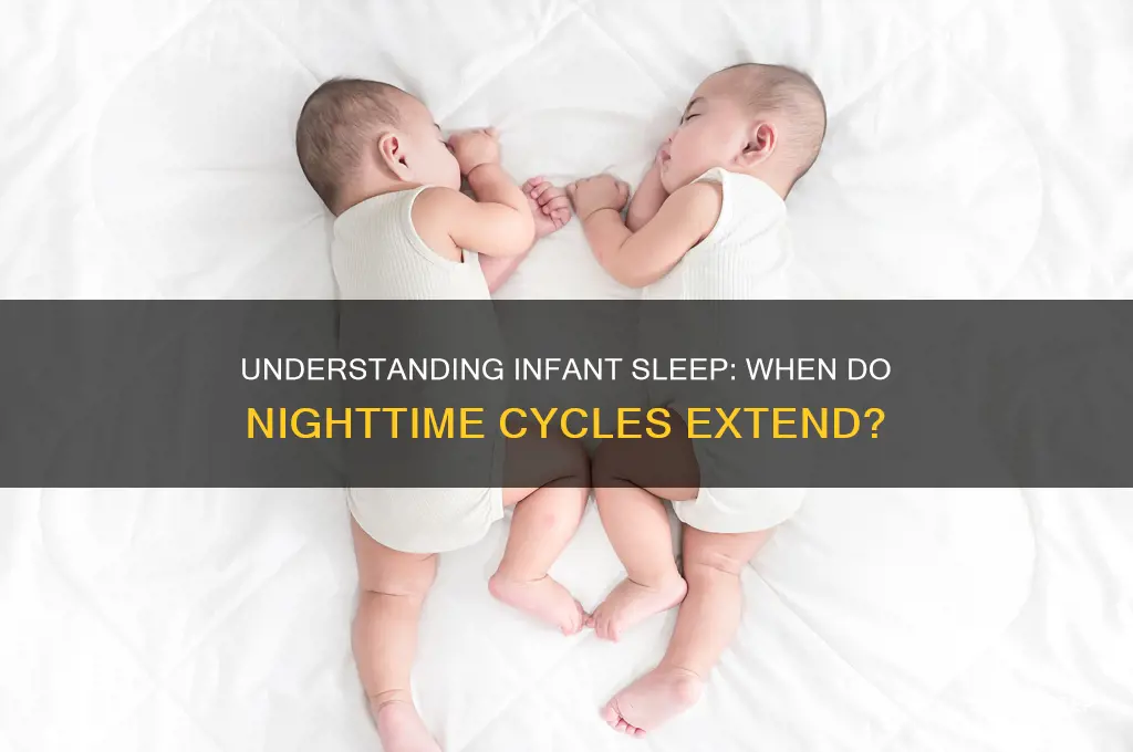 when do infant sleep cycles get longer