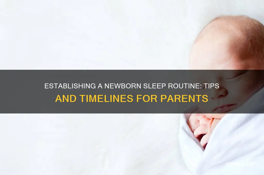 when do newborns get a sleep routine