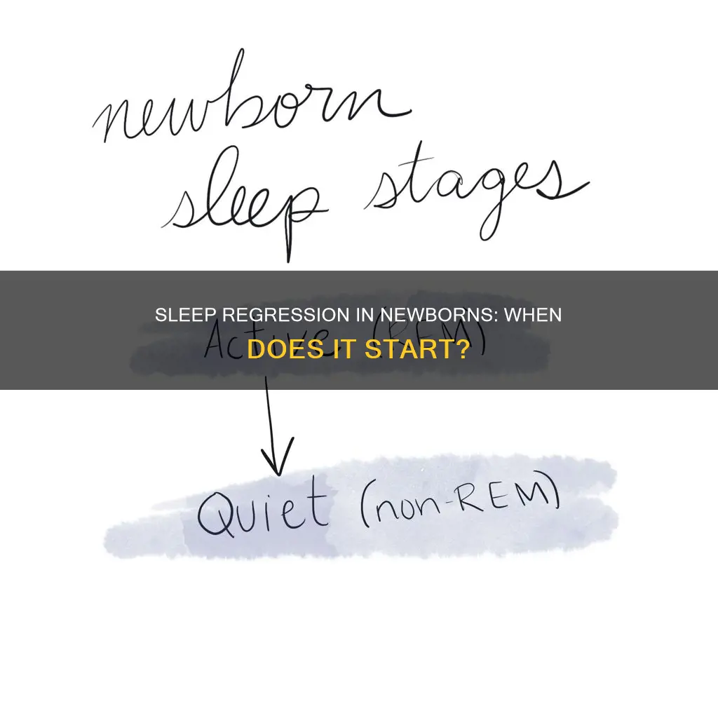 when do newborns have sleep regression