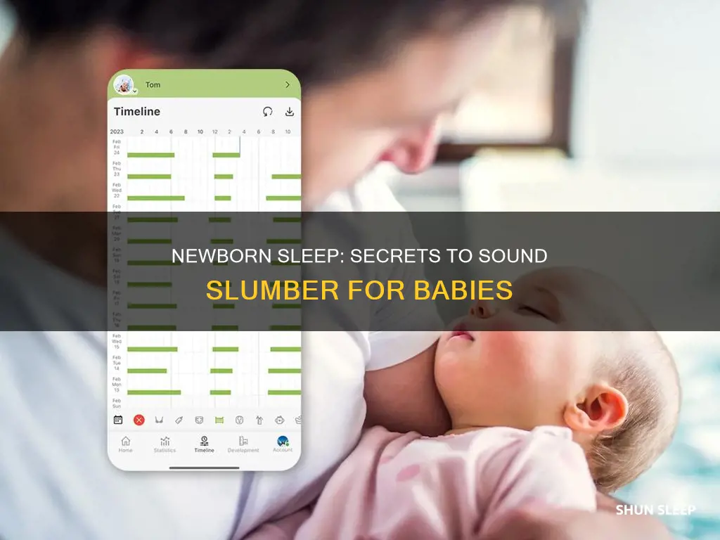 when do newborns sleep more soundly