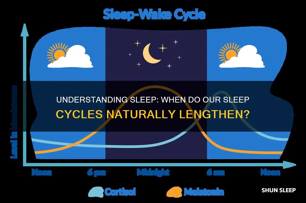when do sleep cycles get longer