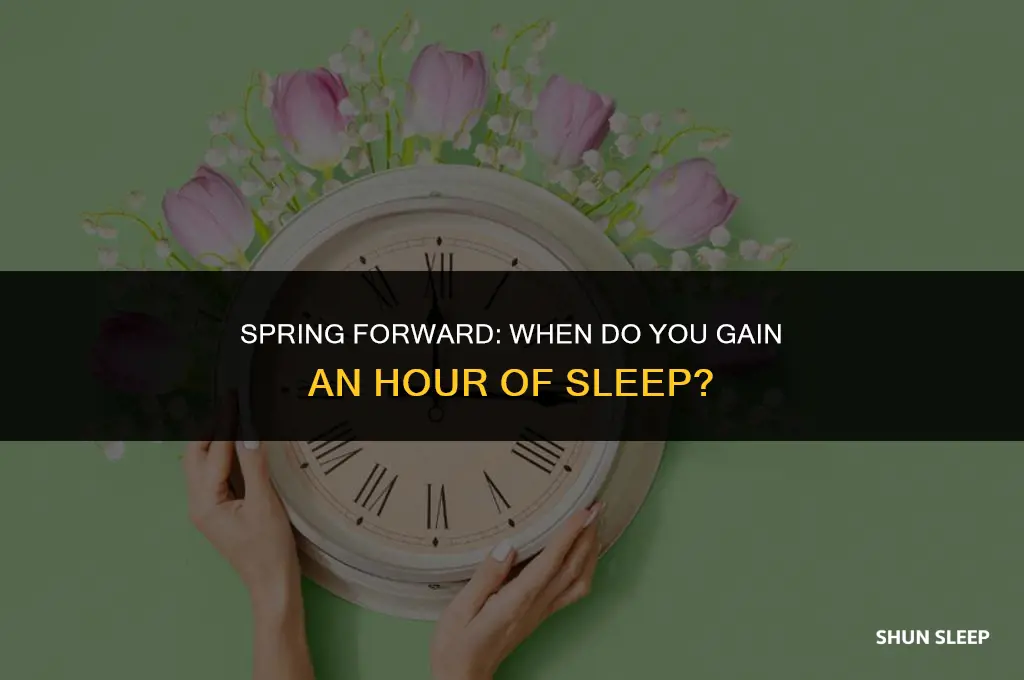 when do you gain an hour of sleep