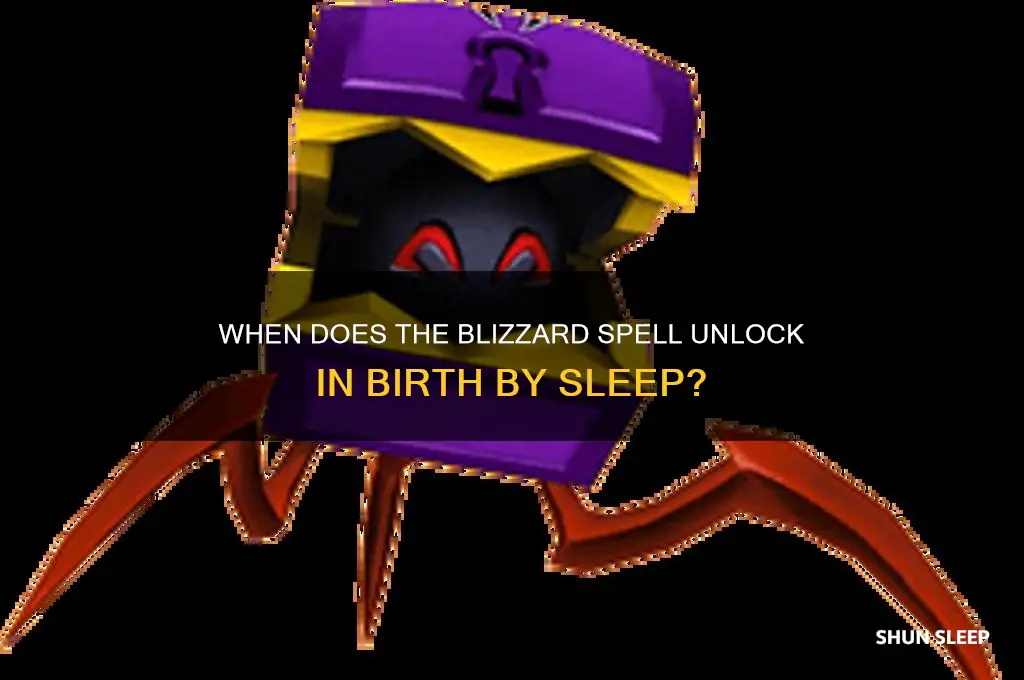 when do you get blizzard in birth by sleep