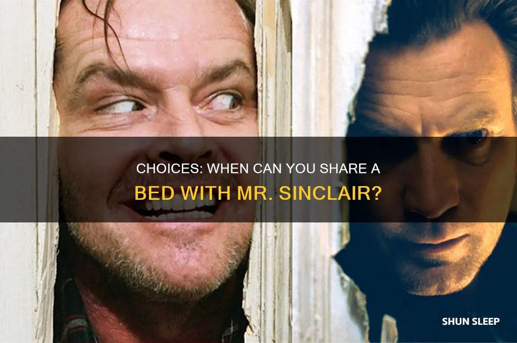 when do you get to sleep with mr sinclair choices