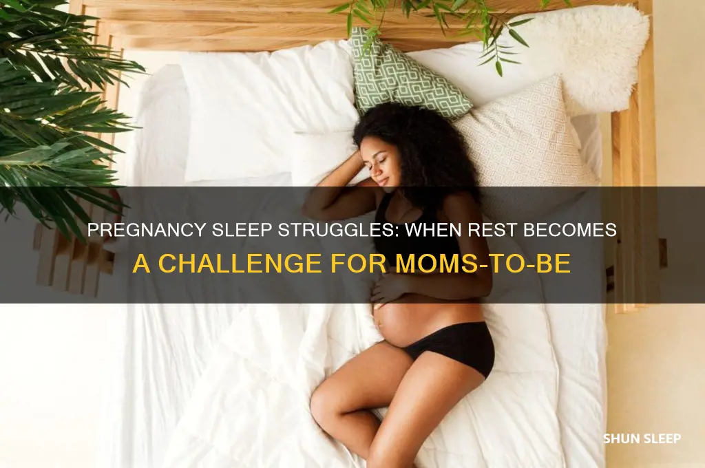 when does it get hard to sleep during pregnancy