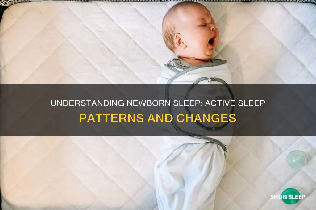 when does newborn active sleep end