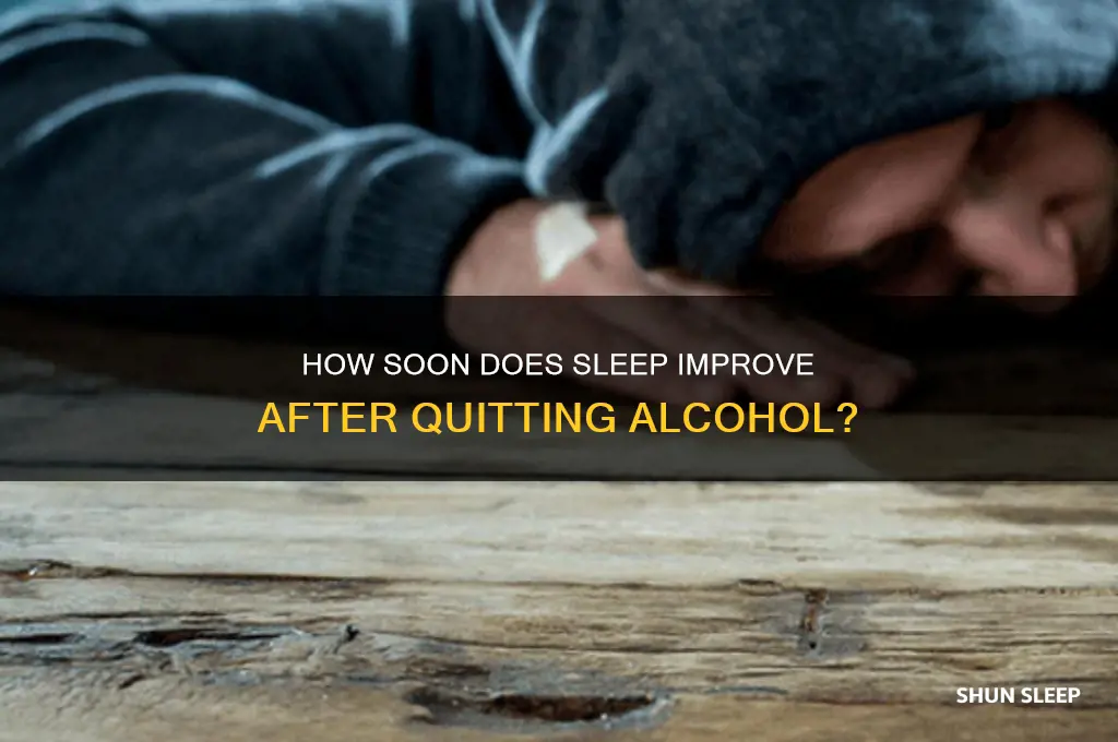 when does sleep get better after quitting alcohol