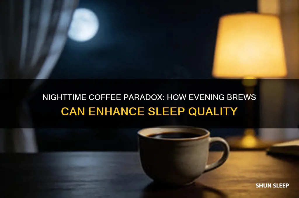 when drinking coffee at night helps you sleep