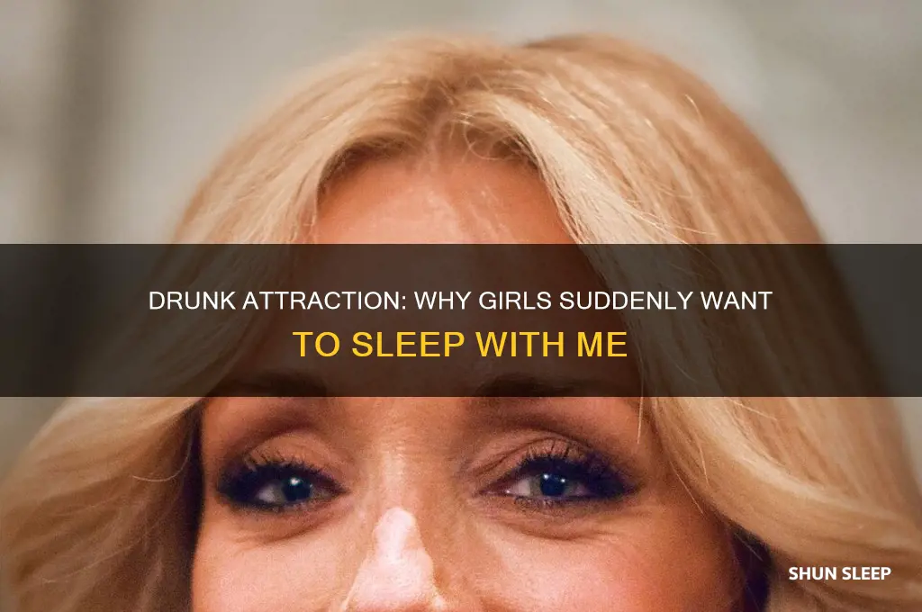 when i get drunk girls want to sleep with me