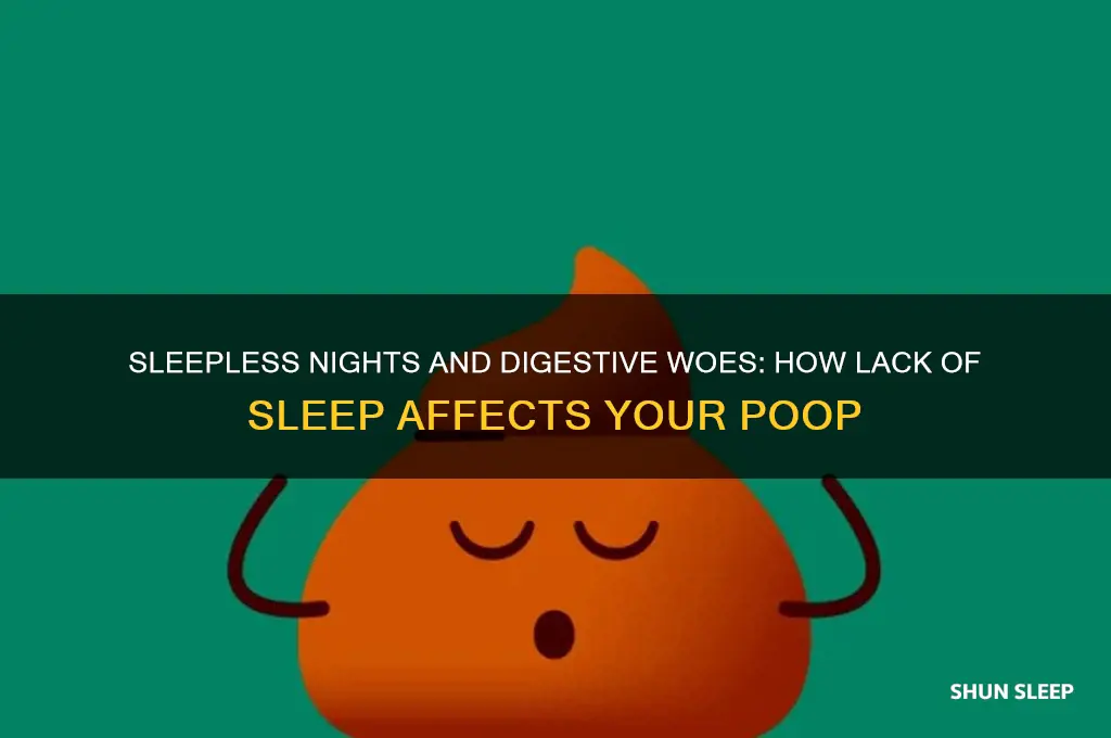 when i get no sleep my poop