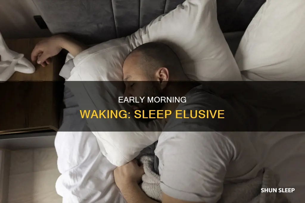 when i have to wake up early i can