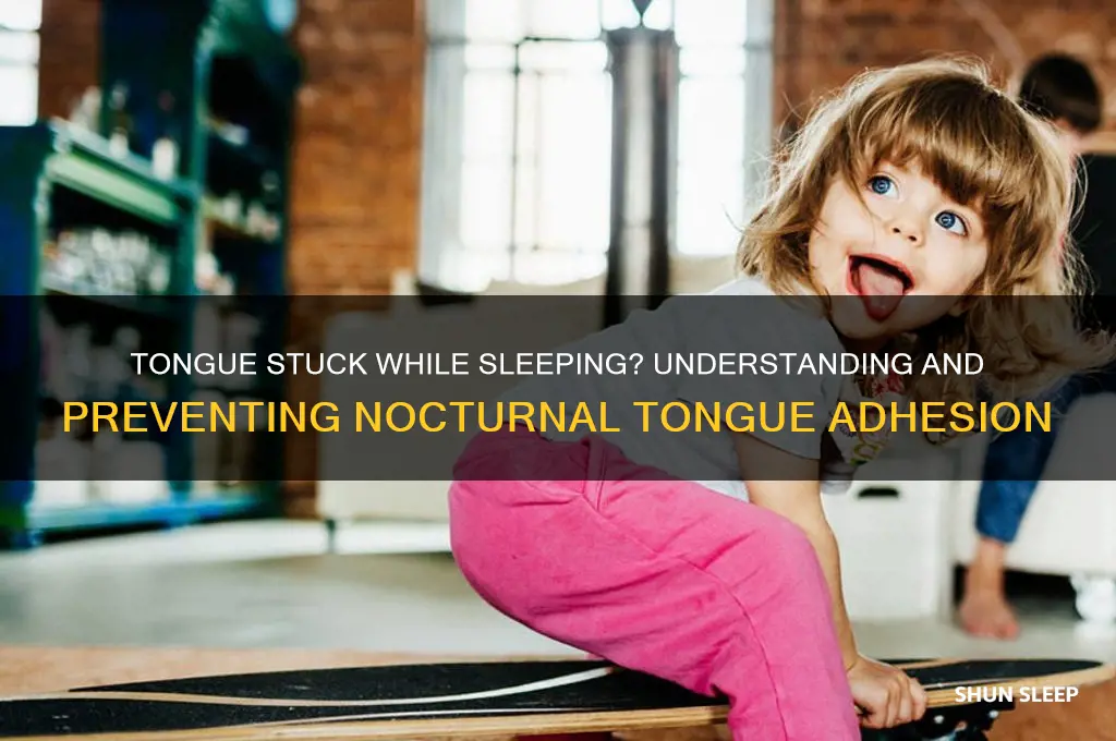 when i sleep i can get stuck with my tongue