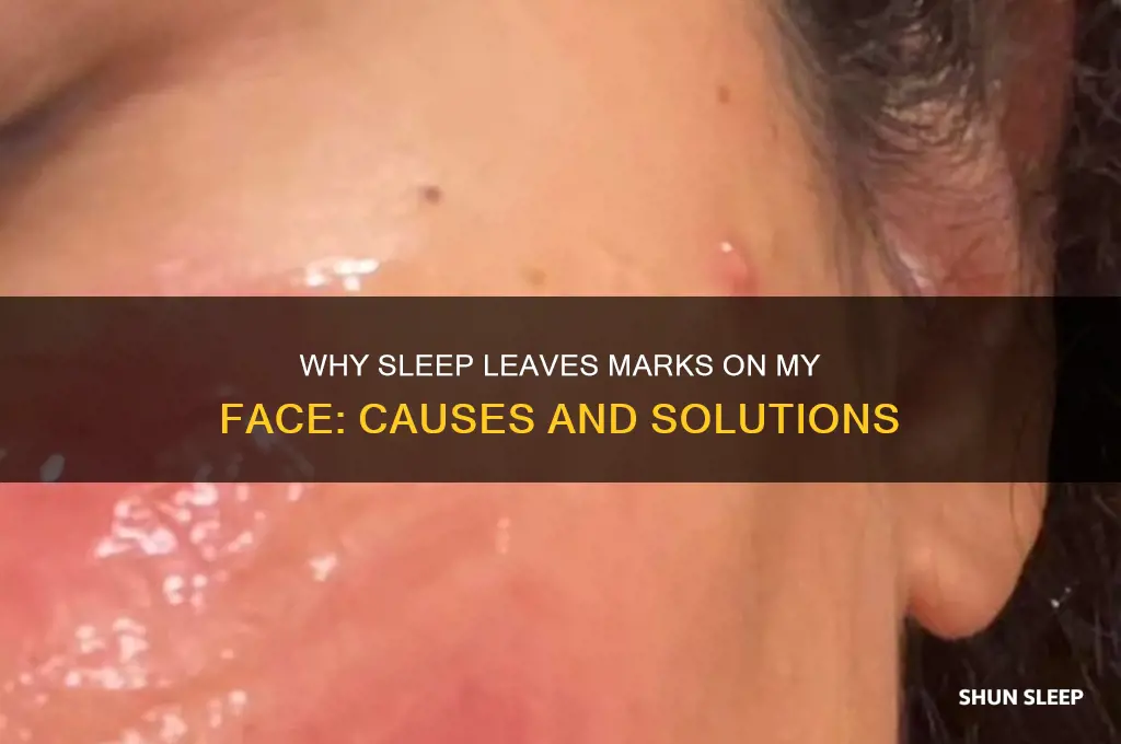 when i sleep i get marks on my face
